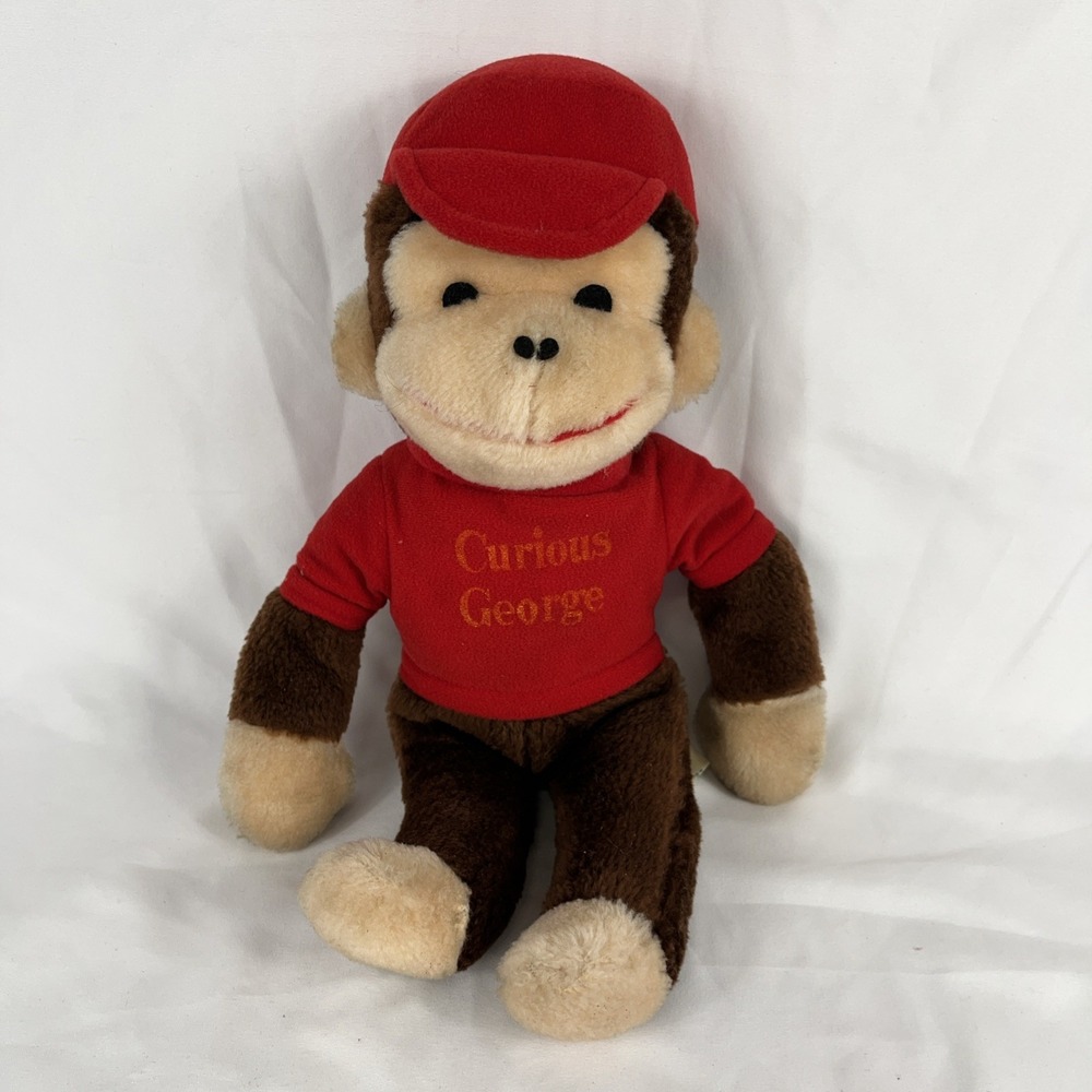 Knickerbocker 18" Curious George Stuffed Plush Chimp Toy‎ Vintage 1980s